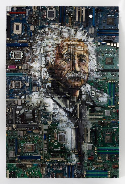 Intelligence — E-scrap — 30 " x 36 "