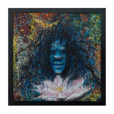 African glow - acrylic on canvas - 36" x 36"