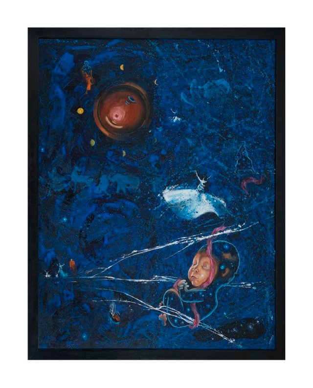 Hari Hara - acrylic on canvas - 42" x 52"