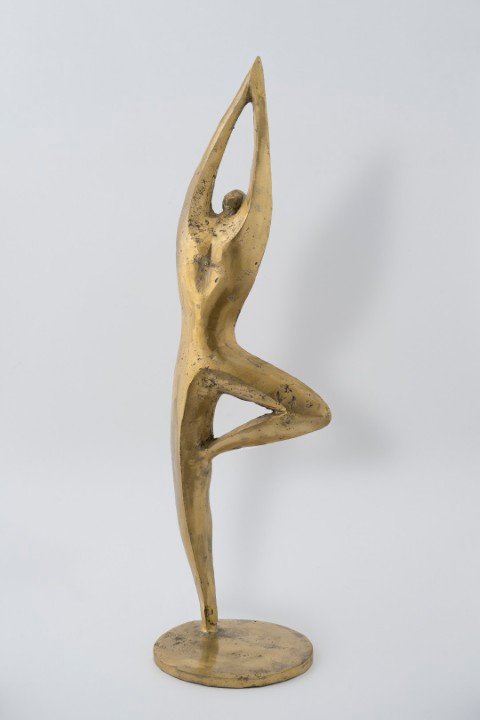 Vrikshasana — Brass — 16" ht
